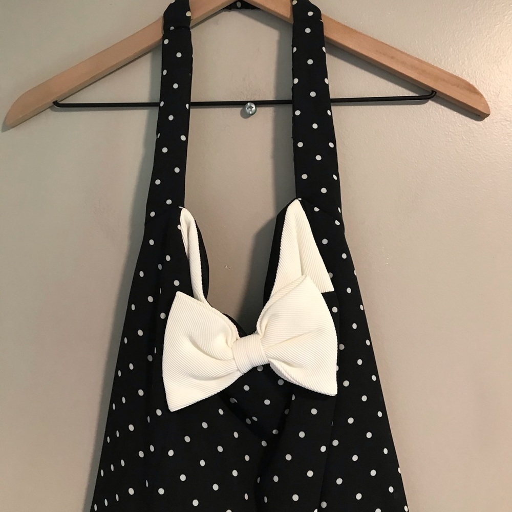 EUC VTG Marnie West Retro Halter Polka Dot Dress - Picture 6 of 14